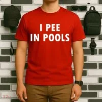 I Pee In Pools T-Shirt thumb 6