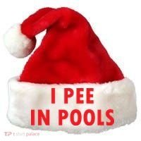 I Pee In Pools Santa Hat thumb 0
