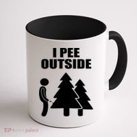 I Pee Outside Coffee Mug thumb 1