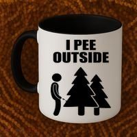I Pee Outside Coffee Mug thumb 2