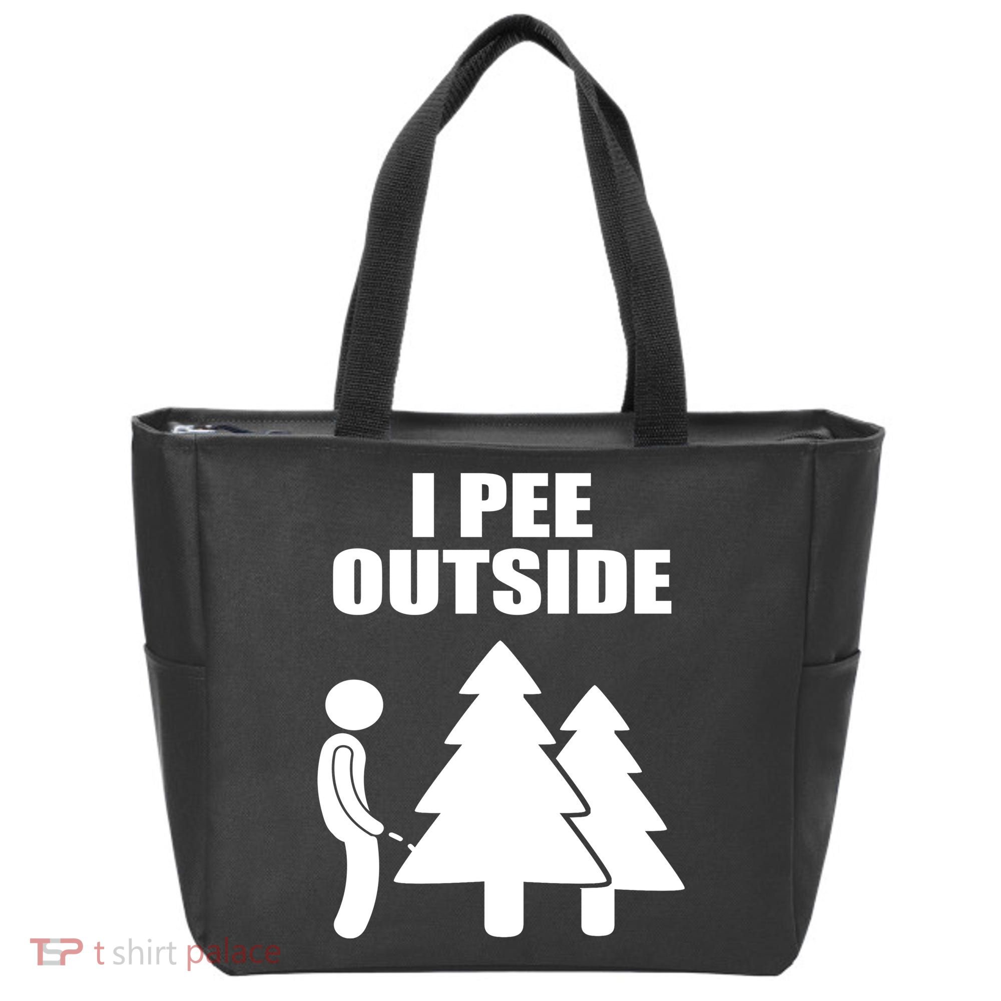 I Pee Outside Tote Bag