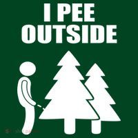 I Pee Outside Long Sleeve Shirt thumb 2