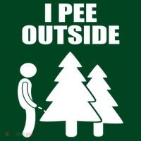 I Pee Outside Mousepad thumb 1