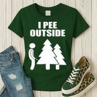 I Pee Outside Women's T-Shirt thumb 3