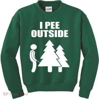 I Pee Outside Kids Sweatshirt