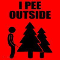 I Pee Outside Santa Hat thumb 1