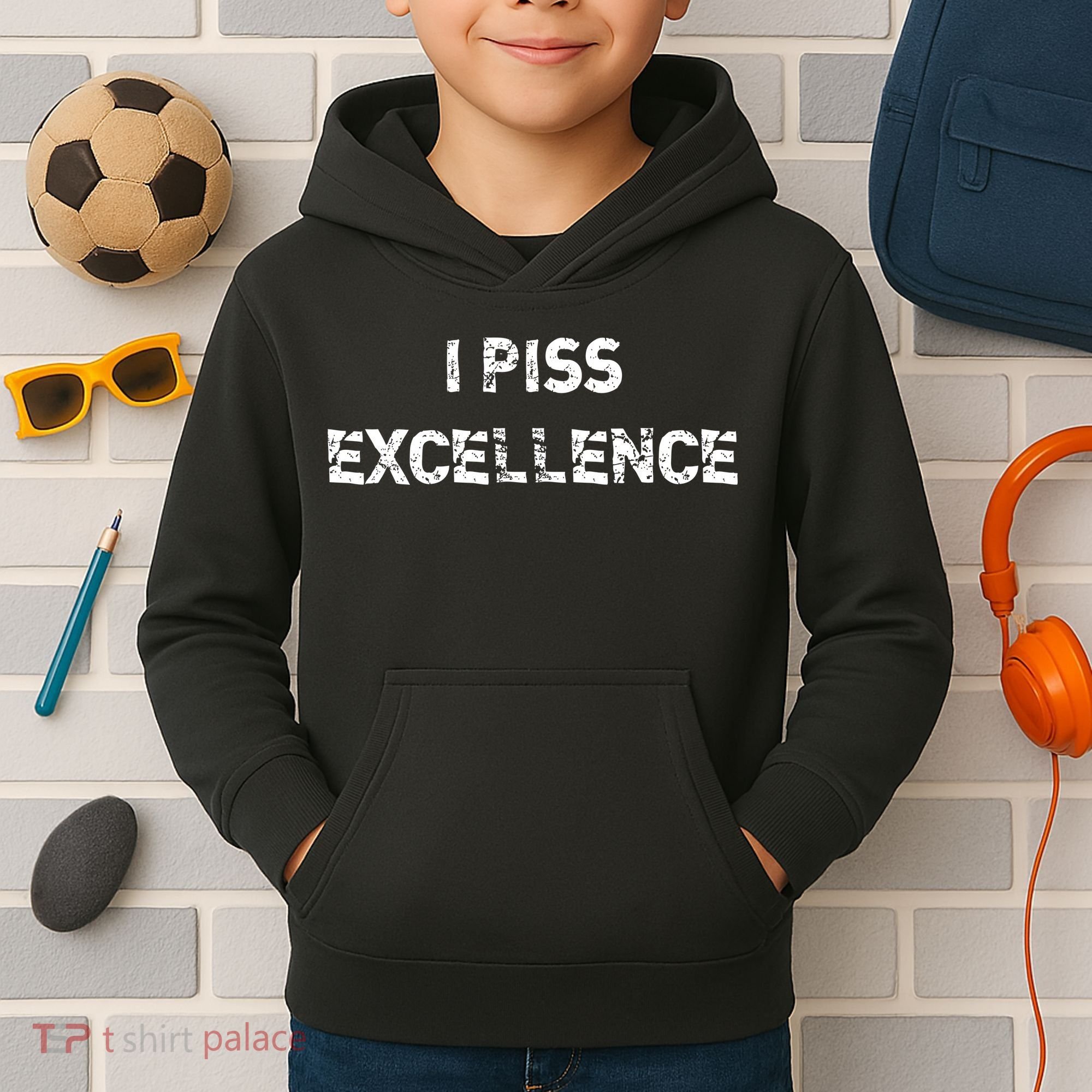 I Piss Excellence Kids Hoodie