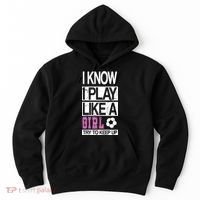 I Play Like A Girl Try To Keep Up Soccer Hoodie thumb 0