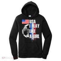I Play Like A Girl USA Soccer Women's Hoodie thumb 0