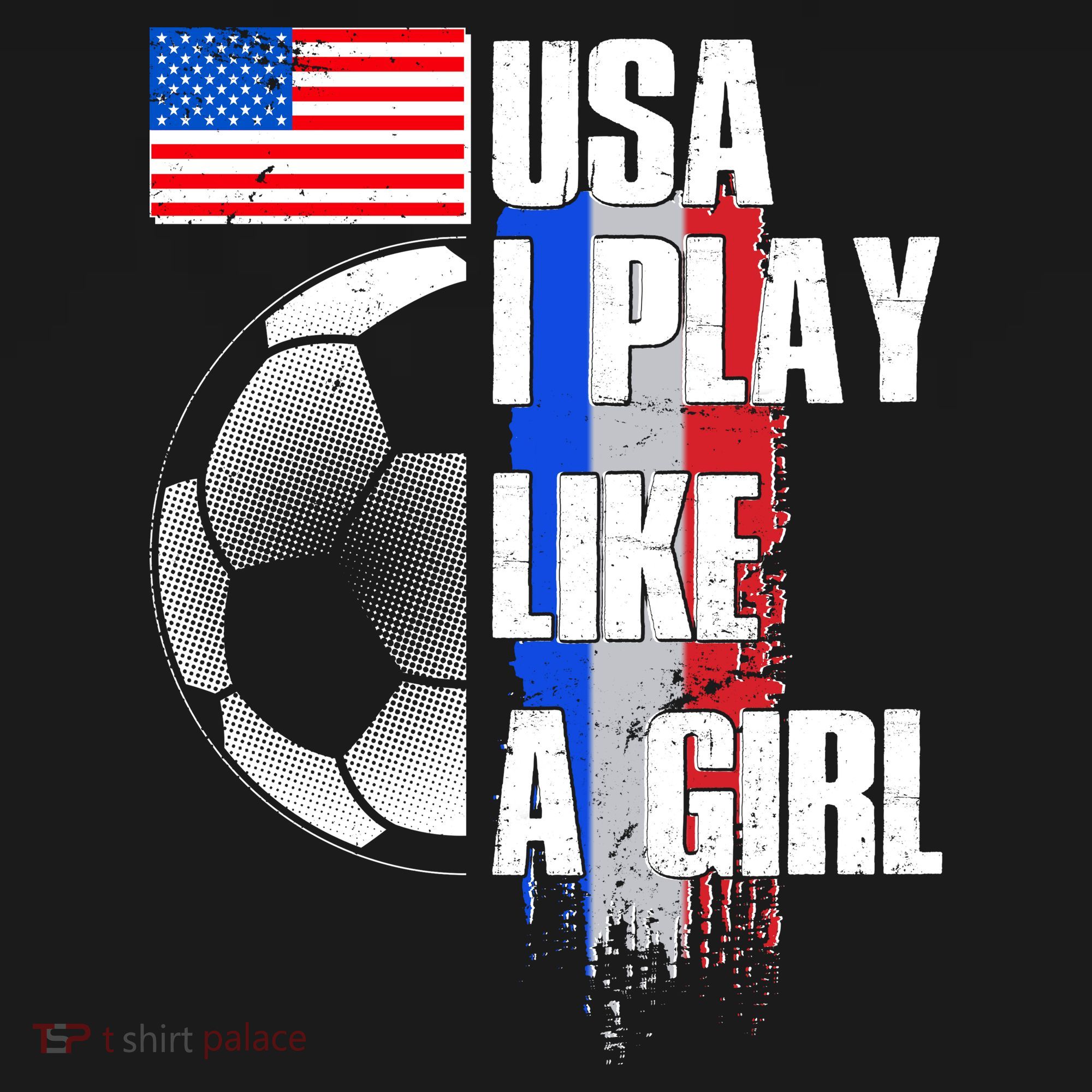 I Play Like A Girl USA Soccer Women's Hoodie