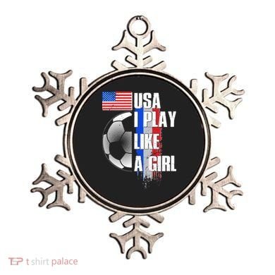 I Play Like A Girl USA Soccer Ornament