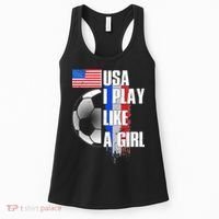 I Play Like A Girl USA Soccer Women's Tank Top thumb 0