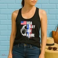 I Play Like A Girl USA Soccer Women's Tank Top thumb 2
