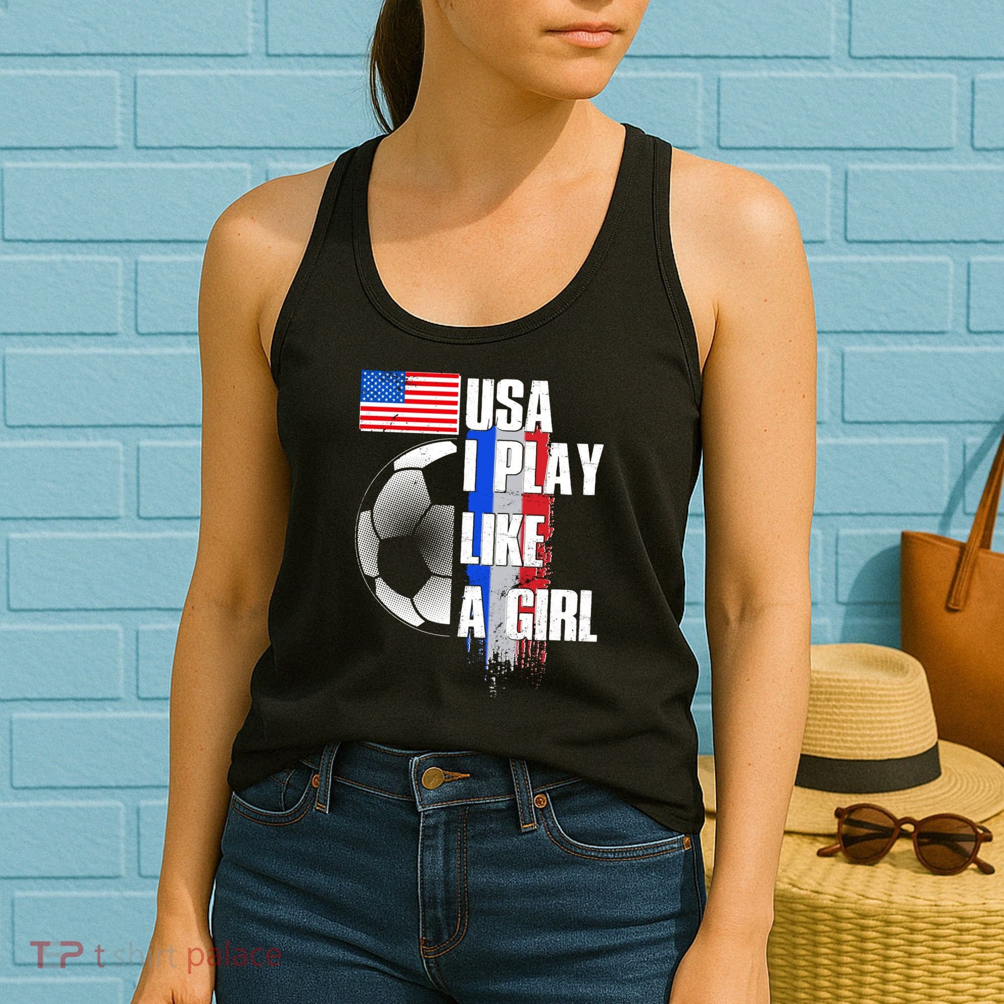 I Play Like A Girl USA Soccer Women's Tank Top