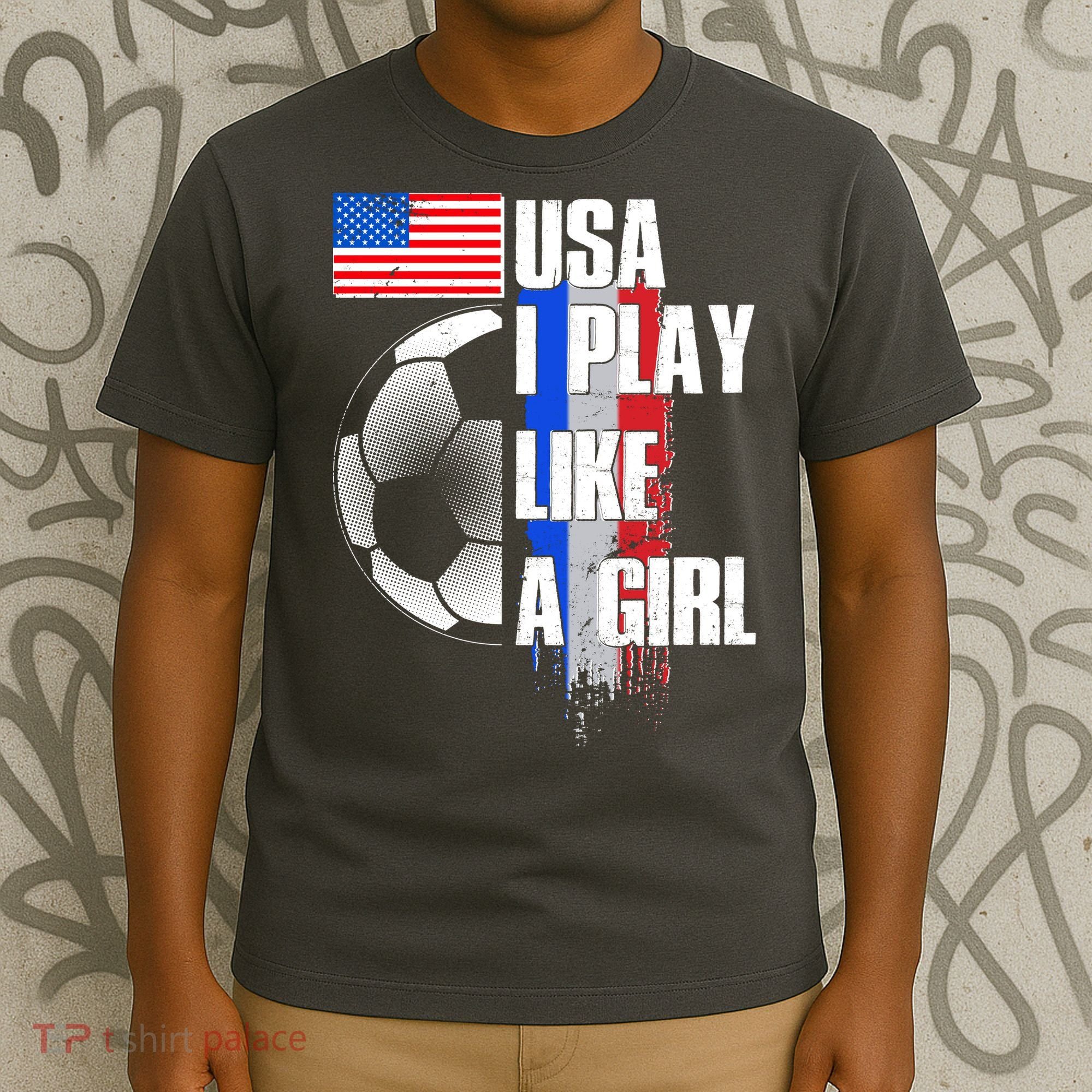 I Play Like A Girl USA Soccer T-Shirt