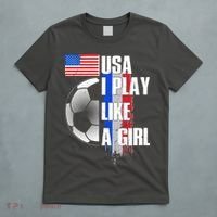I Play Like A Girl USA Soccer T-Shirt thumb 5