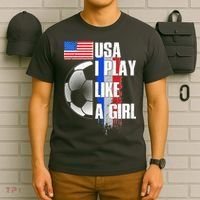 I Play Like A Girl USA Soccer T-Shirt thumb 6