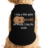 I Play The Ukulele Doggie Tank thumb 0