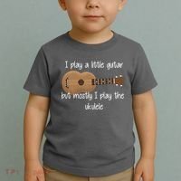 I Play The Ukulele Toddler T-Shirt thumb 2