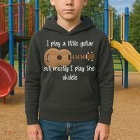 I Play The Ukulele Kids Hoodie thumb 2