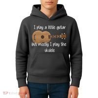 I Play The Ukulele Kids Hoodie thumb 4