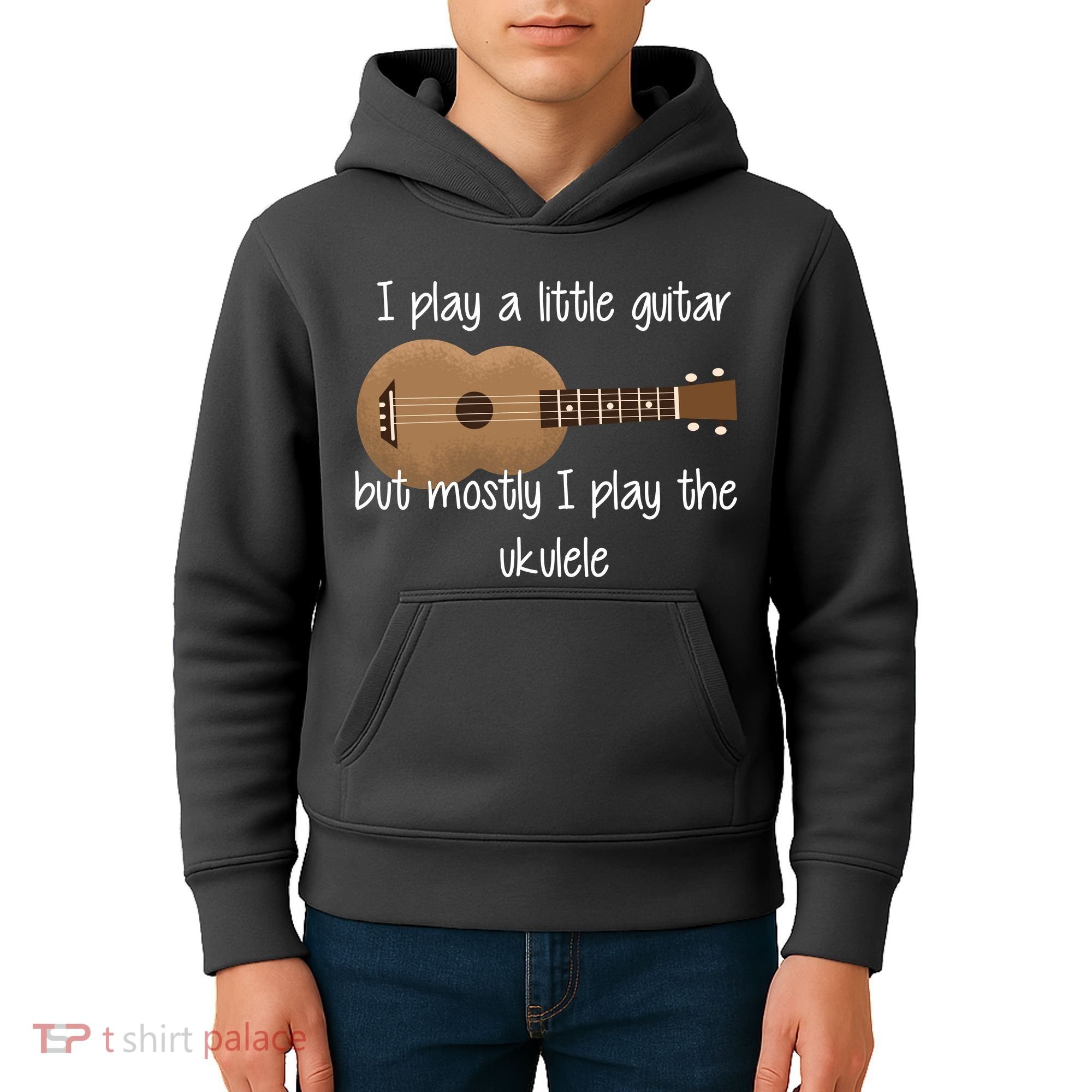 I Play The Ukulele Kids Hoodie