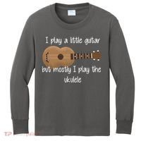 I Play The Ukulele Kids Long Sleeve Shirt thumb 0