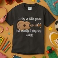 I Play The Ukulele Kids T-Shirt thumb 3