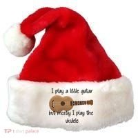 I Play The Ukulele Santa Hat thumb 0