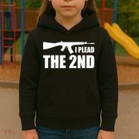 I Plead The Second Kids Hoodie thumb 3