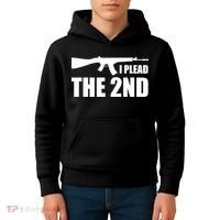 I Plead The Second Kids Hoodie thumb 4