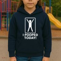 I Pooped Today! Kids Hoodie thumb 3