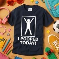 I Pooped Today! Kids T-Shirt thumb 3