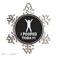 I Pooped Today Funny Humor Ornament thumb 0