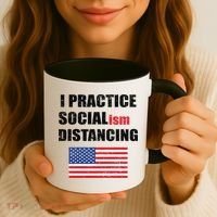 I Practiced Socialism Distancing Coffee Mug thumb 3