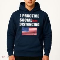 I Practiced Socialism Distancing Hoodie thumb 2