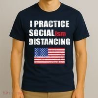I Practiced Socialism Distancing T-Shirt thumb 3