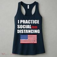 I Practiced Socialism Distancing Women's Tank Top thumb 3