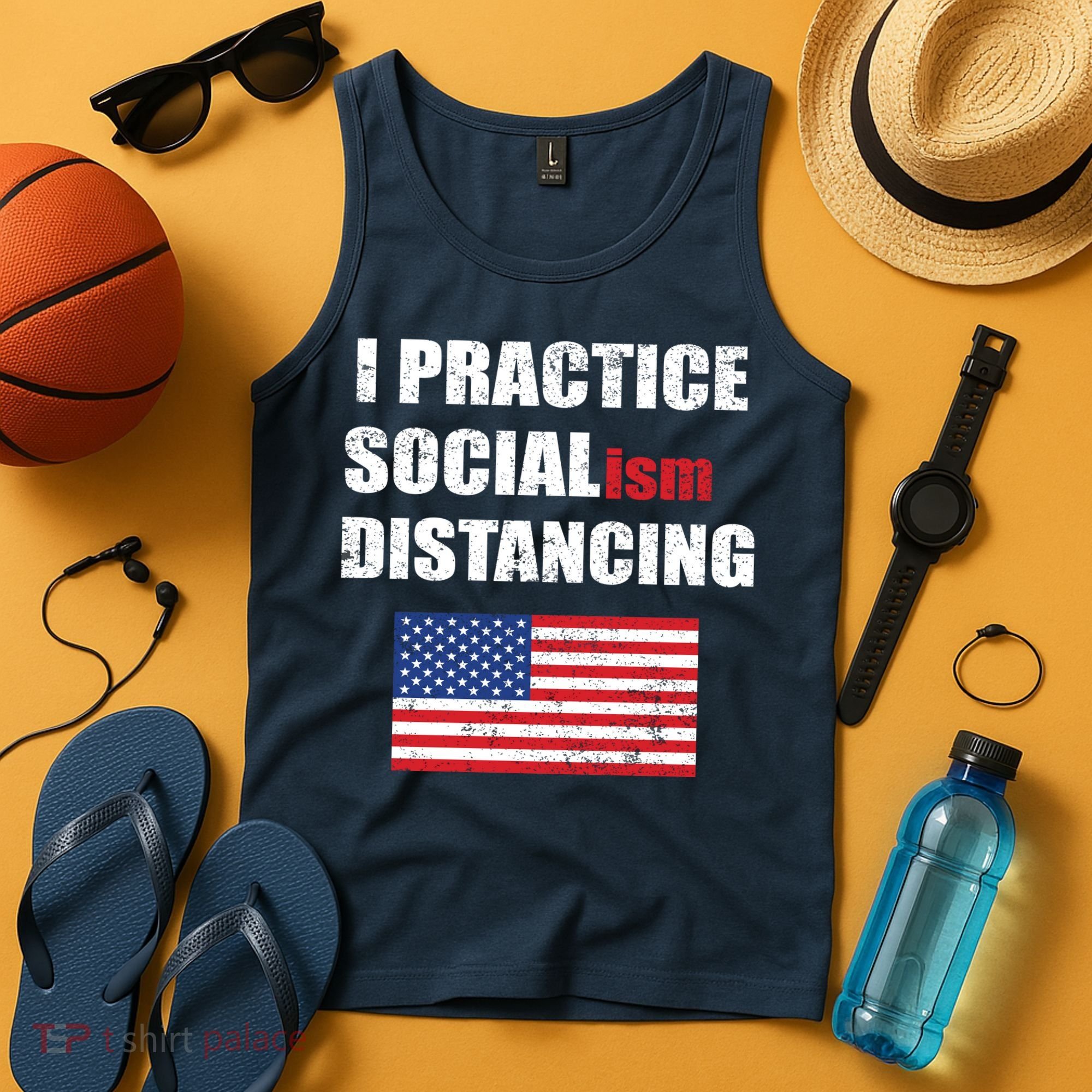 I Practiced Socialism Distancing Tank Top