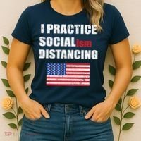I Practiced Socialism Distancing Women's T-Shirt thumb 2