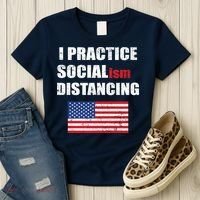I Practiced Socialism Distancing Women's T-Shirt thumb 3