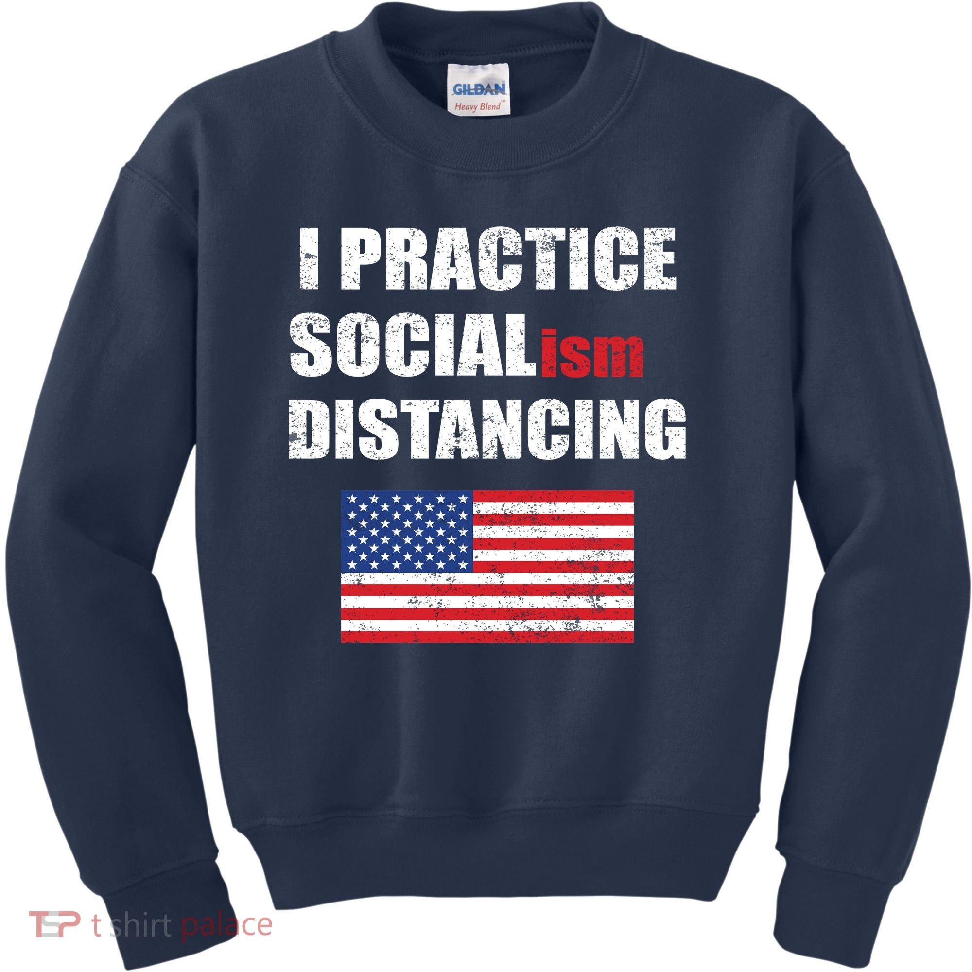 I Practiced Socialism Distancing Kids Sweatshirt