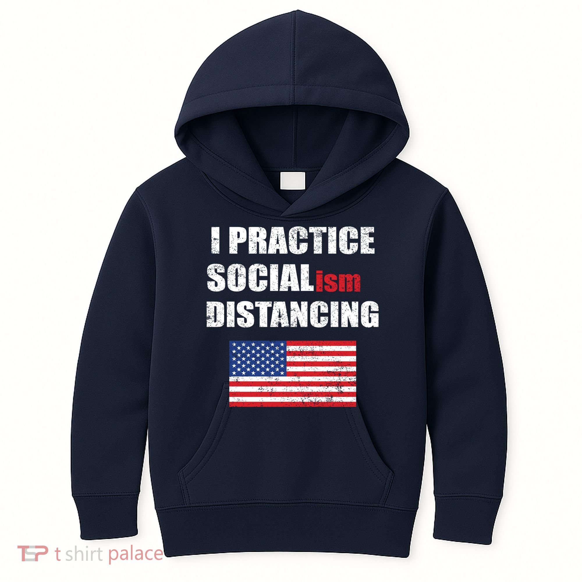I Practiced Socialism Distancing Kids Hoodie