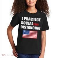 I Practiced Socialism Distancing Kids T-Shirt thumb 2
