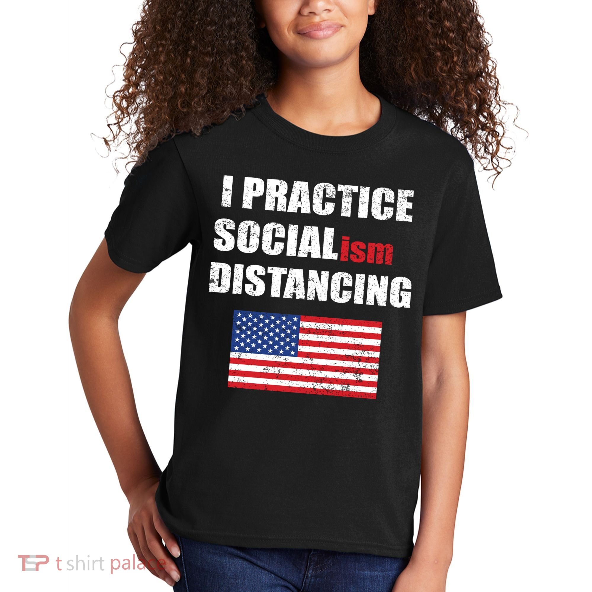 I Practiced Socialism Distancing Kids T-Shirt