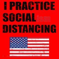 I Practiced Socialism Distancing Santa Hat thumb 1