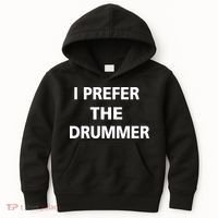 I Prefer A Drummer Kids Hoodie thumb 0