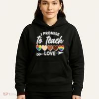 I Promise To Teach Love Diversity Equality Hoodie thumb 5