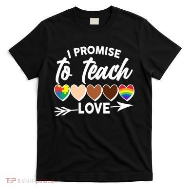 I Promise To Teach Love Diversity Equality T-Shirt