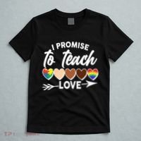 I Promise To Teach Love Diversity Equality T-Shirt thumb 5